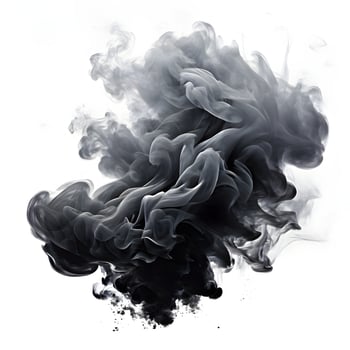 AI generated Smoke in a black background photo