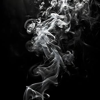AI generated Smoke in a black background photo