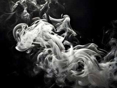 AI generated Smoke in a black background photo
