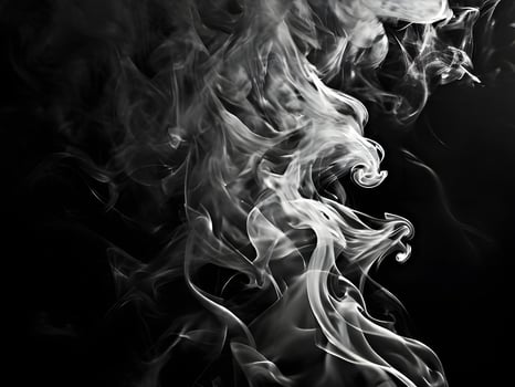 AI generated Smoke in a black background photo