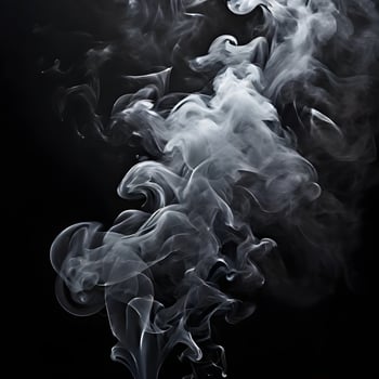 AI generated Smoke in a black background photo