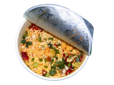 noodles spicy shrimp photo