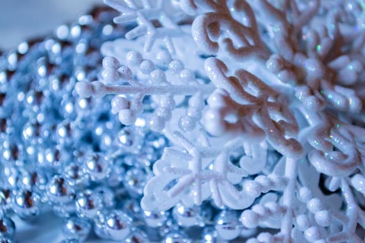 A white snowflake. Christmas descor. Christmas background. photo