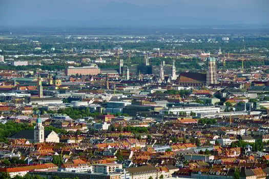 Aerial view of Munich. Munich, Bavaria, Germany photo