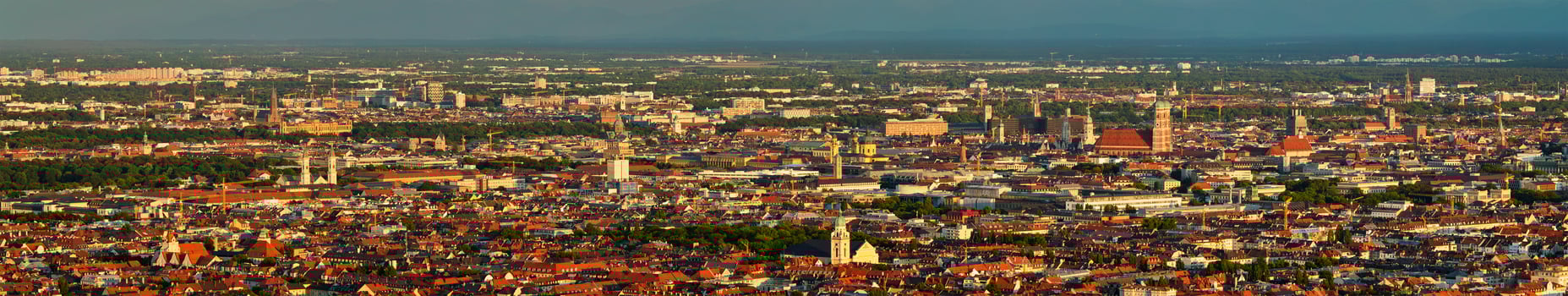 Aerial panorama of Munich. Munich, Bavaria, Germany photo