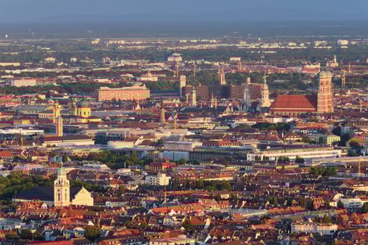 Aerial view of Munich. Munich, Bavaria, Germany photo