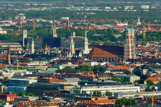 Aerial view of Munich. Munich, Bavaria, Germany photo