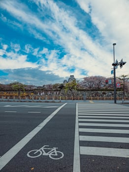 A Japan Temple Seen From the Street photo