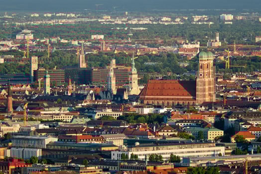Aerial view of Munich. Munich, Bavaria, Germany photo