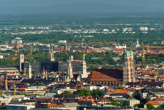Aerial view of Munich. Munich, Bavaria, Germany photo