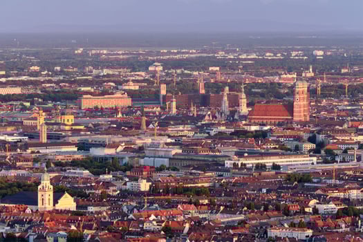 Aerial view of Munich. Munich, Bavaria, Germany photo