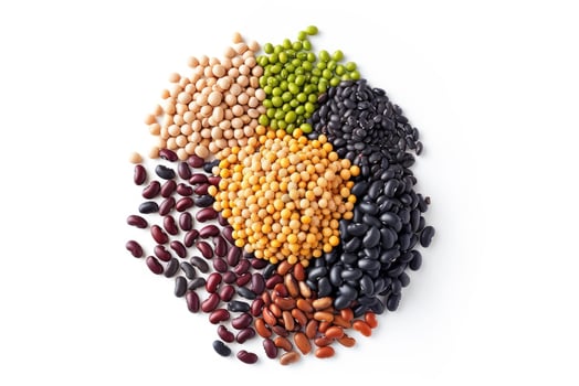 AI generated Collection of mix bean photo