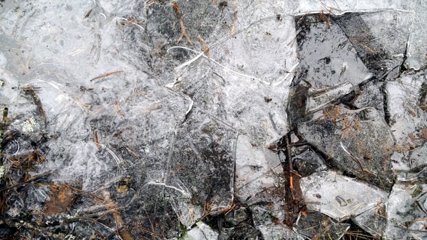 Watercolor representing ice in the north of Sweden photo