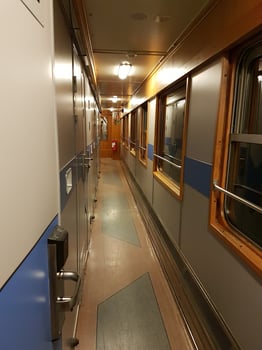Train corridor to the north. photo