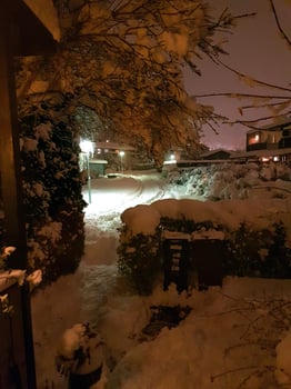 winter on the outskirts of Stockholm photo