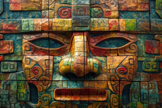 AI generated Intricate Abstract ancient american. Generate AI photo