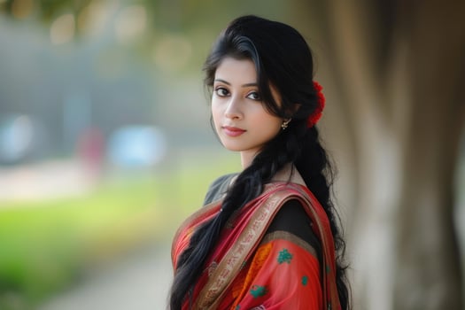 AI generated Bangladesh most beautiful actress. Generate Ai photo