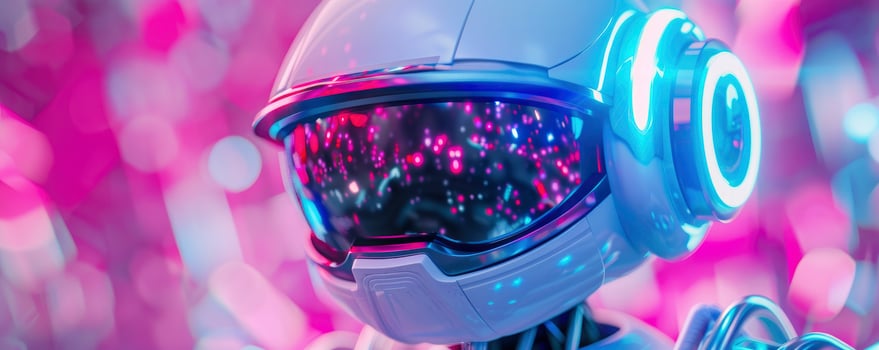 AI generated Futuristic Fusion. 3D Rendering of a Robot with Human-like Design, Evoking a Sense of Wonder and Imagination photo
