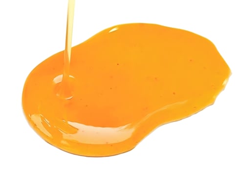 Honey isolated on white background photo