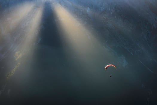 Paragliding in the Stubai Alps photo