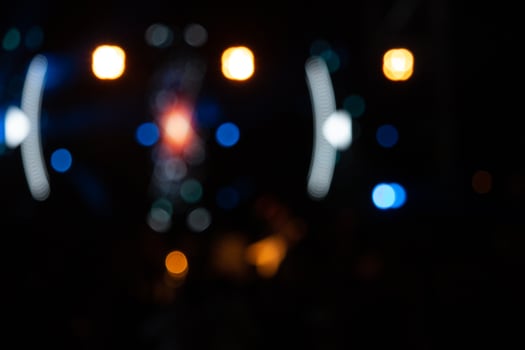 Background image with defocused blurred stage lights photo