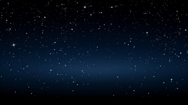 AI generated Dark starry sky banner Generative AI photo