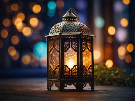 AI generated Beautiful Ramadan Moment photo