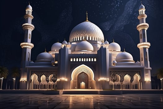 AI generated Beautiful Ramadan Moment photo