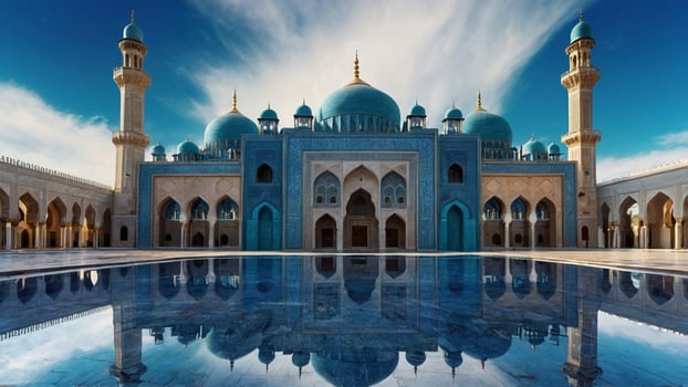 AI generated Beautiful Ramadan Moment photo