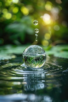 Celebrating world water day, raising awareness and promoting sustainable water management, advocating for access to clean water for all, collective action for a healthier planet and brighter future. photo