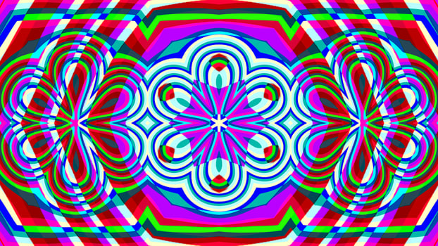 A background picture of geometrical psychedelic pattern photo