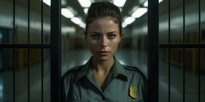 female guard in prison photo
