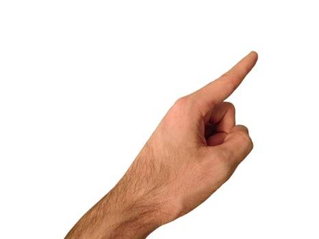 hand with sign photo