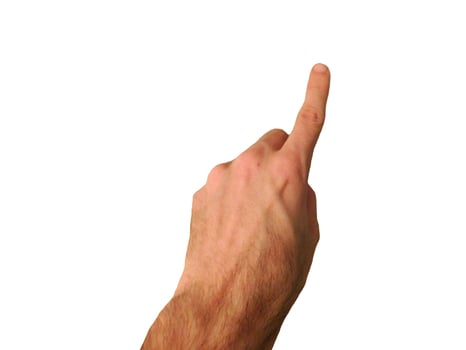 hand with sign photo