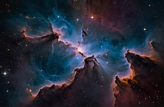 The eagle nebula, a nebula in the constellation of eagle photo