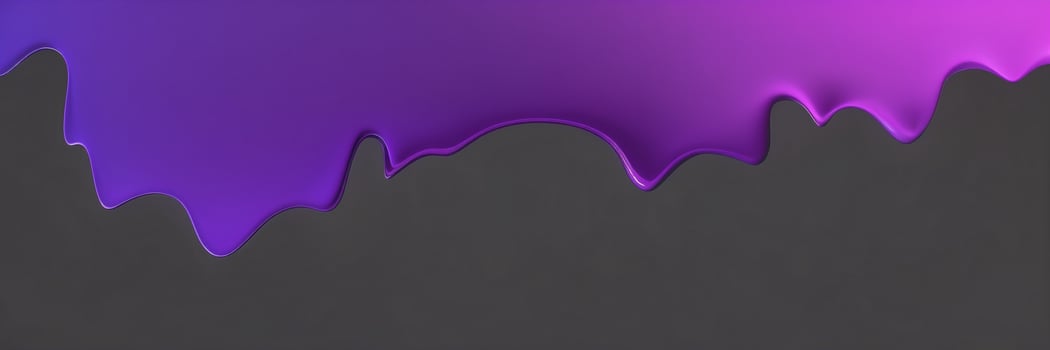 A purple and black background with a dripping liquid photo