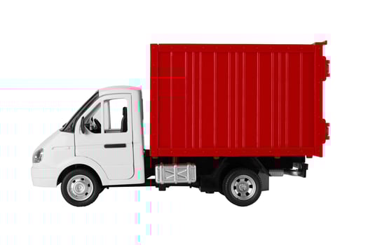 truck on white photo