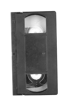 VHS on white photo