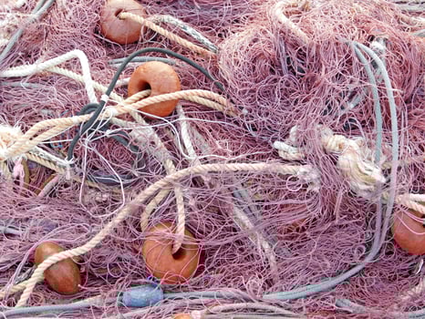 Fishing Net Outdoors At The Sea photo