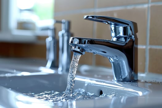 faucet in modern kitchen sink professional advertising photography photo