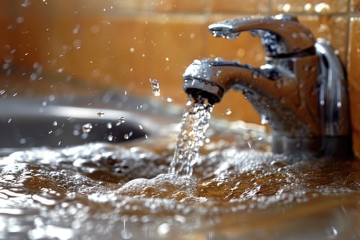 faucet in modern kitchen sink professional advertising photography photo