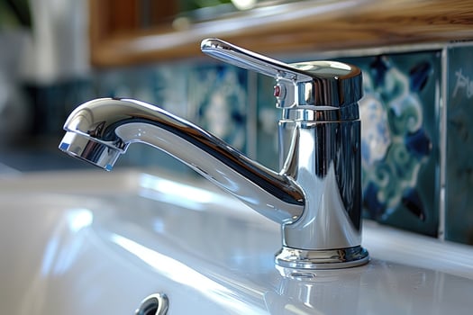 faucet in modern kitchen sink professional advertising photography photo