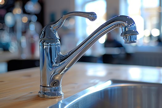 faucet in modern kitchen sink professional advertising photography photo