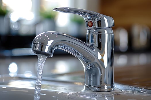 faucet in modern kitchen sink professional advertising photography photo