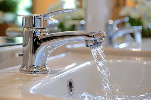faucet in modern kitchen sink professional advertising photography photo