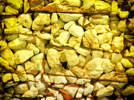 Texture Of Yellow Stone In The Garden photo