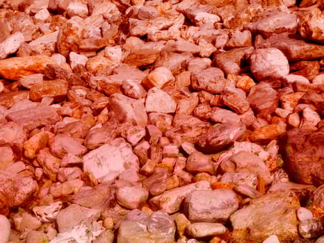 Texture Of Red Stone In The Garden photo