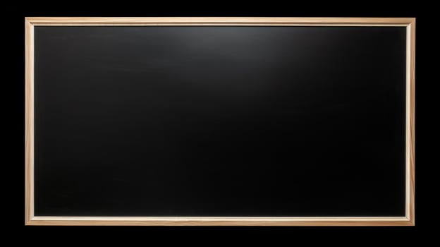 AI generated Blank and spotless chalkboard, perfect for writing photo