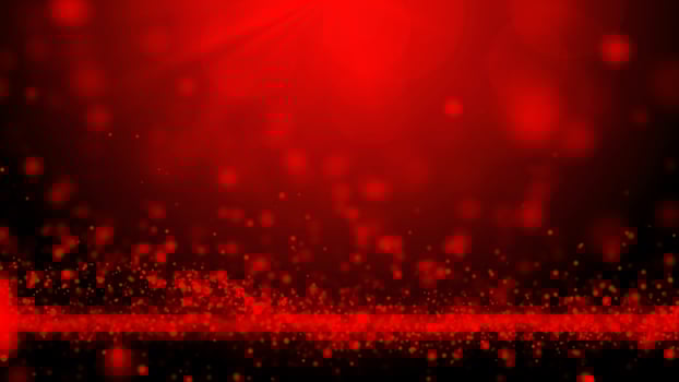 abstract red technology particles wave digital background photo