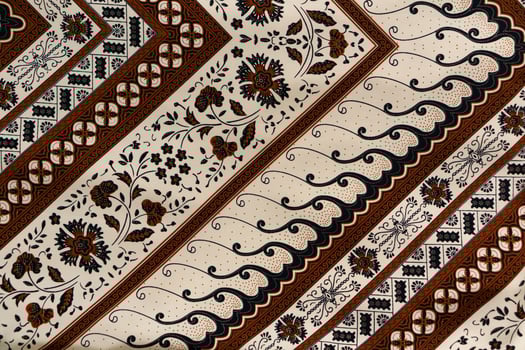 A traditional Indonesian fabric, namely batik cloth. Indonesia with elegant classic motif photo